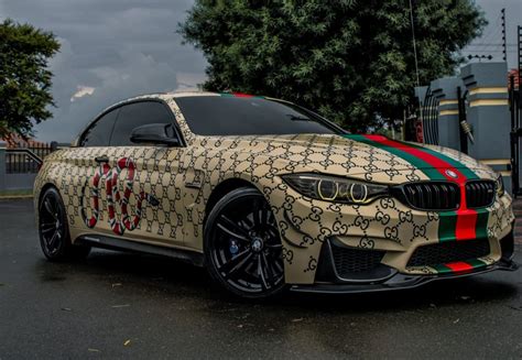 gucci wrap car|Gucci car doors vinyl wrap.